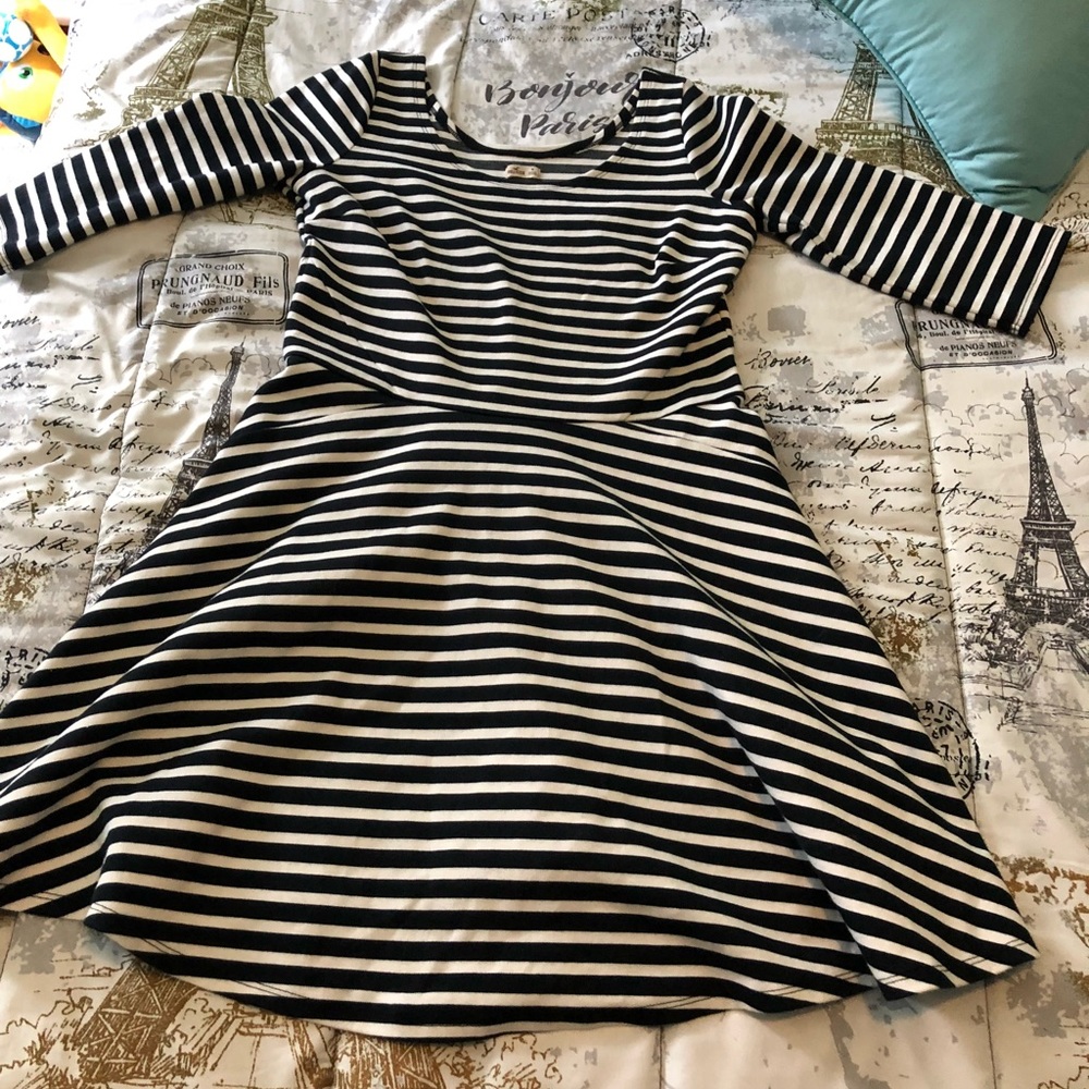 Hollister striped skater dress